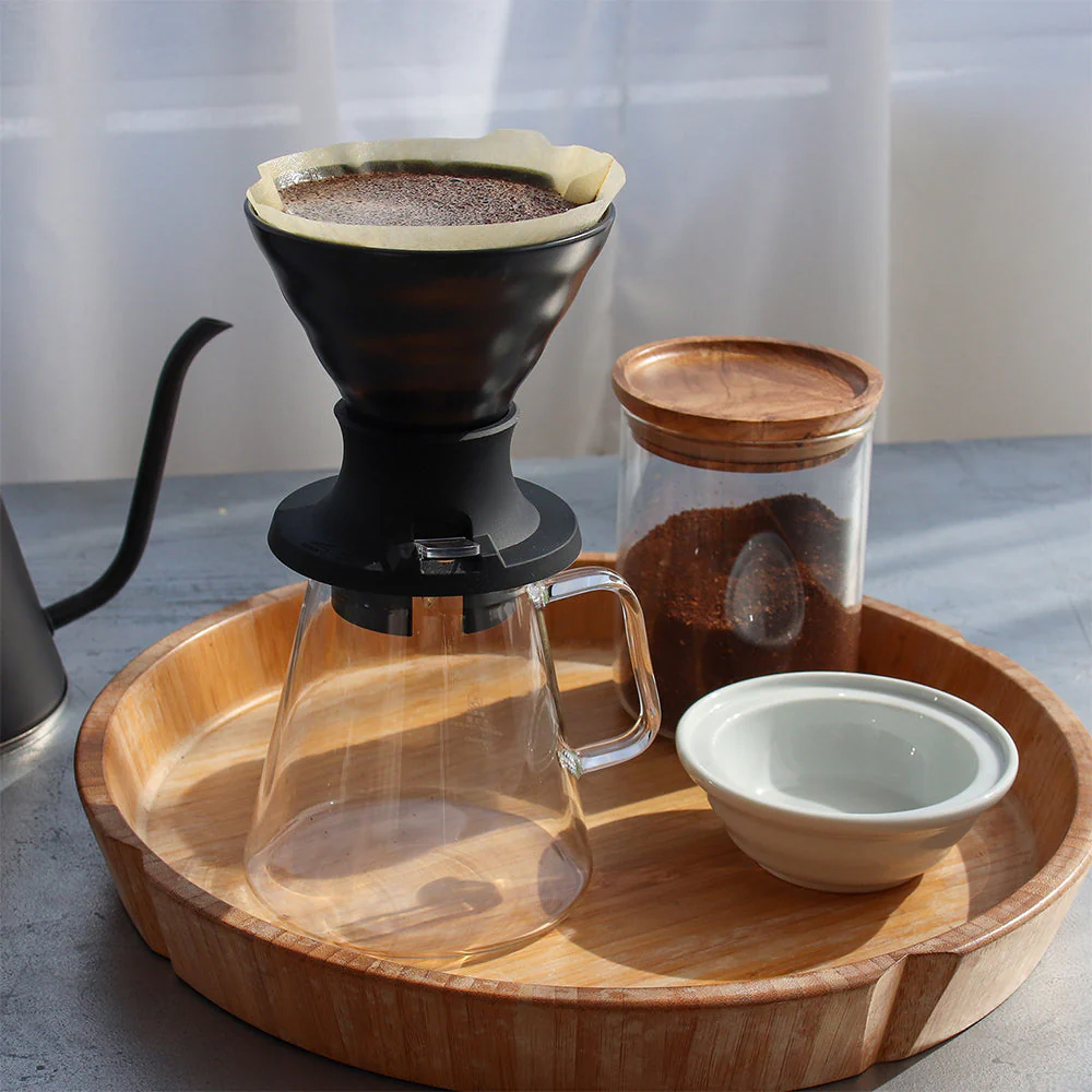 Hario Switch V60 Ceramic Immersion Dripper - Smokey Black (Size 02) - Image 2